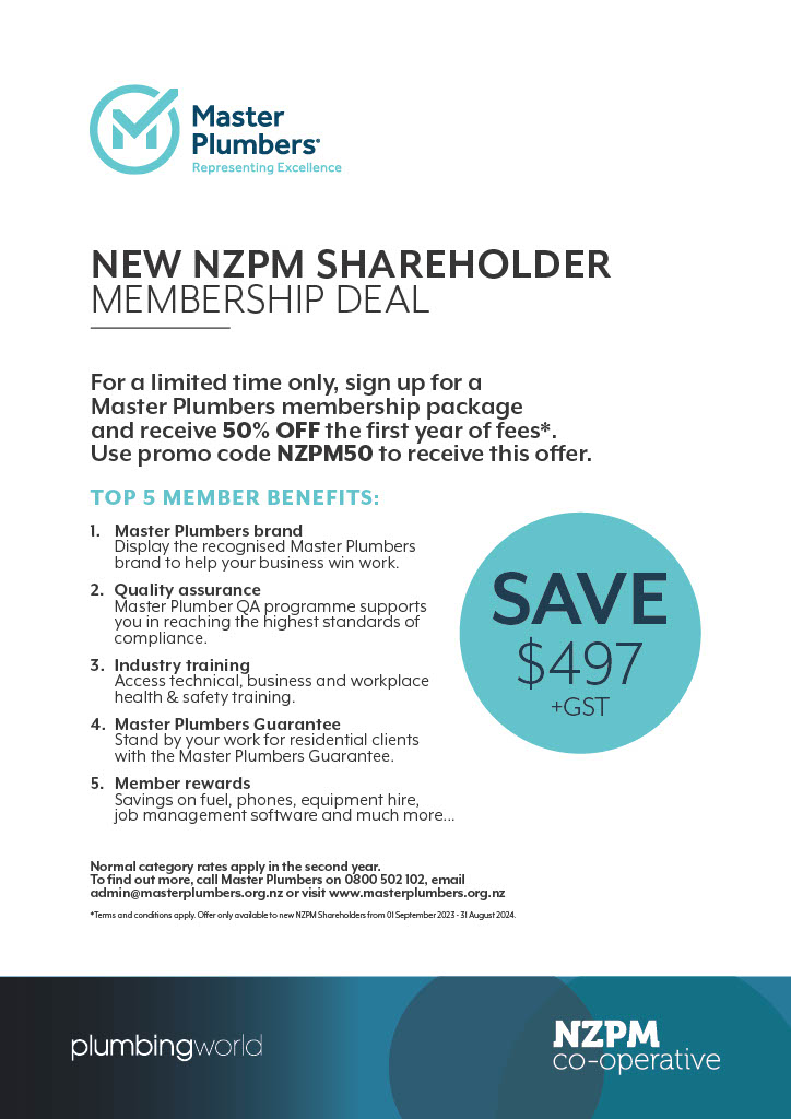 NZPM Shareholder Offer Master Plumbers Deal